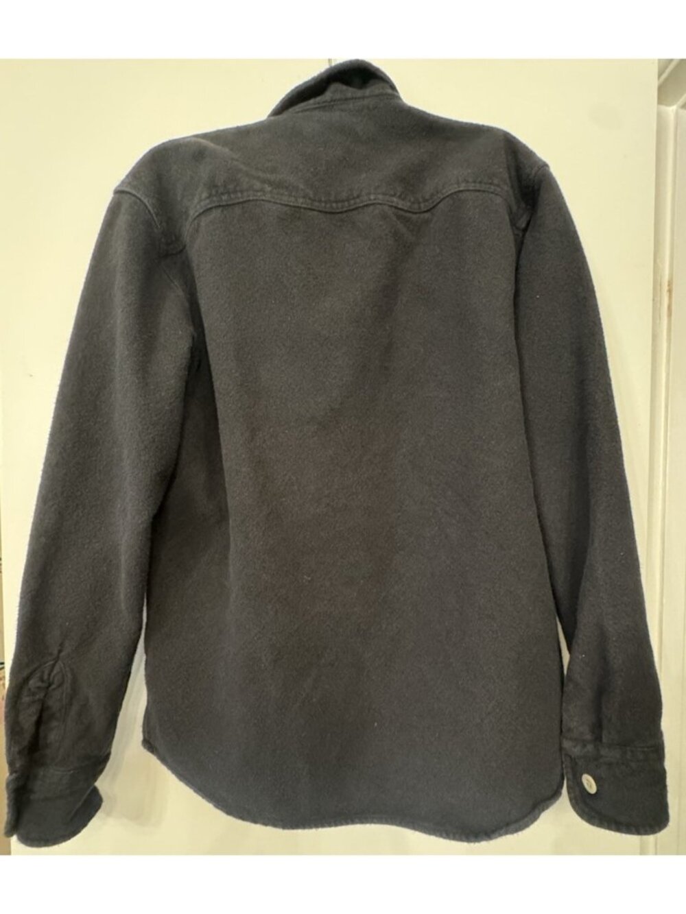 Madewell Men XS Brushed Twill Easy Shirt Shacket Jacket Shirt Button Up Black - Picture 4 of 11